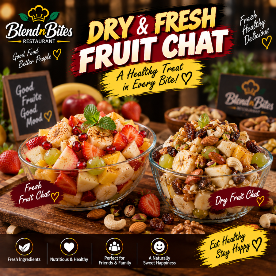 Dry Fruit Chat with Cream
