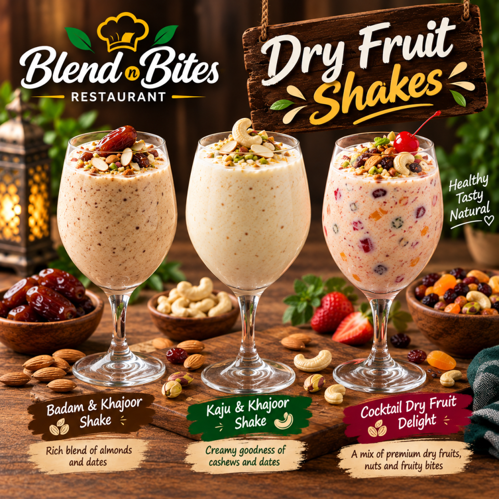 Dry Fruit Shakes - Energy Boosters